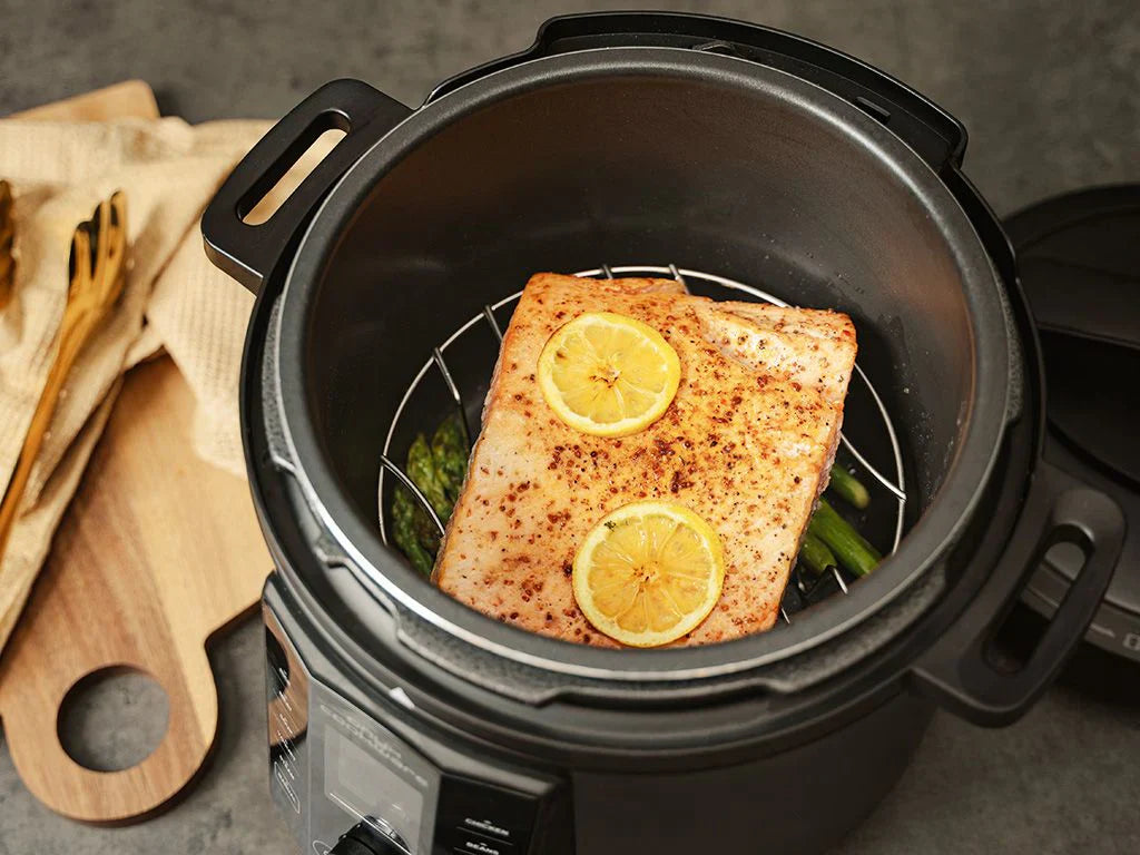 Salmone al vapore in stile asiatico con il Multicucina – leggero, gustoso e super veloce