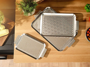 VASSOI BBQ IN ACCIAIO INOSSIDABILE - 3 PZ - 2