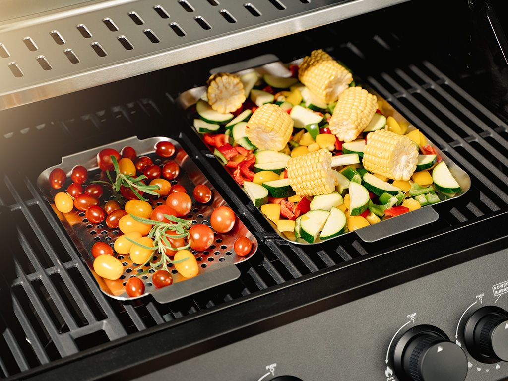 VASSOIO BBQ IN ACCIAIO INOSSIDABILE 43×25 CM - 4