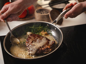 SET PADELLA+SAUTÉ IBRIDA ANTIADERENTE IN RAME - 2 PEZZI - 5