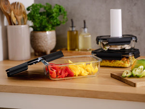 CONTENITORE IN VETRO SOTTOVUOTO RETTANGOLARE – 1480ML - 4