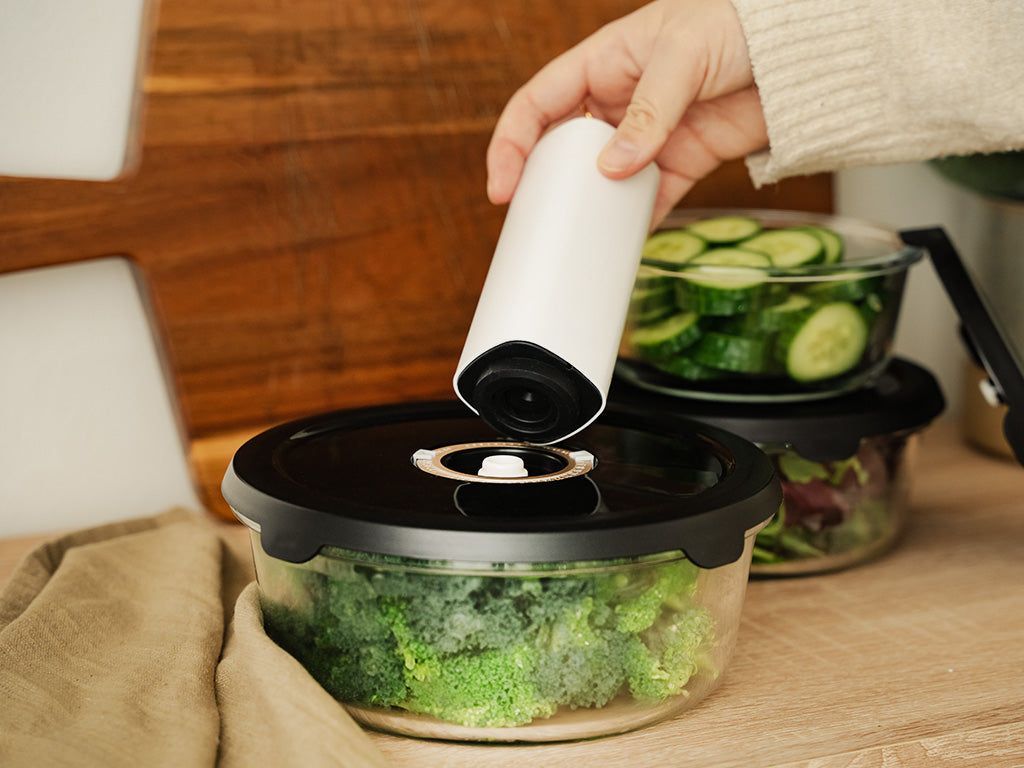 CONTENITORE TONDO IN VETRO SOTTOVUOTO – 1400ML - 6