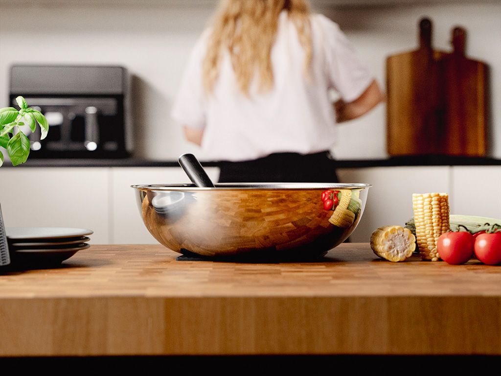 WOK CON MANICO RIMOVIBILE SET 30CM - 5