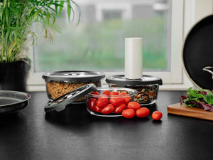 CONTENITORE TONDO IN VETRO SOTTOVUOTO – 1400ML - 2