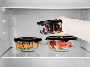 CONTENITORE TONDO IN VETRO SOTTOVUOTO – 1400ML - 12