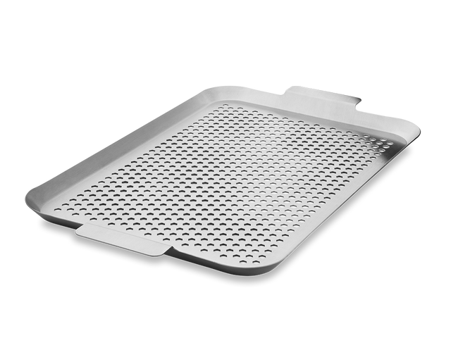 VASSOIO BBQ IN ACCIAIO INOSSIDABILE 50×30 CM - 1