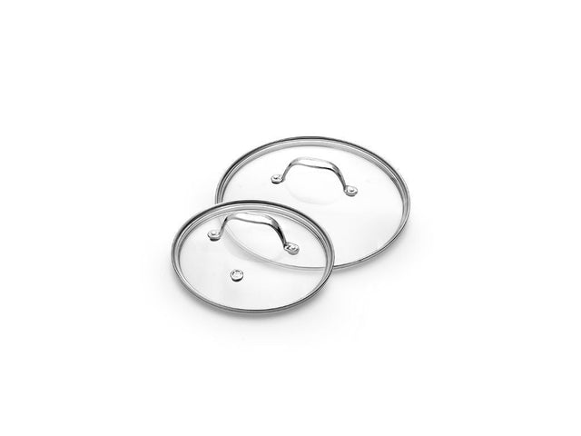 SET COPERCHI IN VETRO 18/24 CM – 2 PEZZI - 1