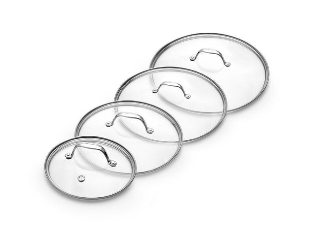 SET COPERCHI IN VETRO 18/24/26/28 CM – 4 PEZZI - 1