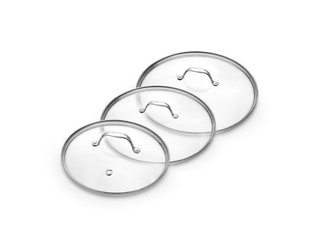 SET COPERCHI IN VETRO 24/26/28 CM – 3 PEZZI - 1