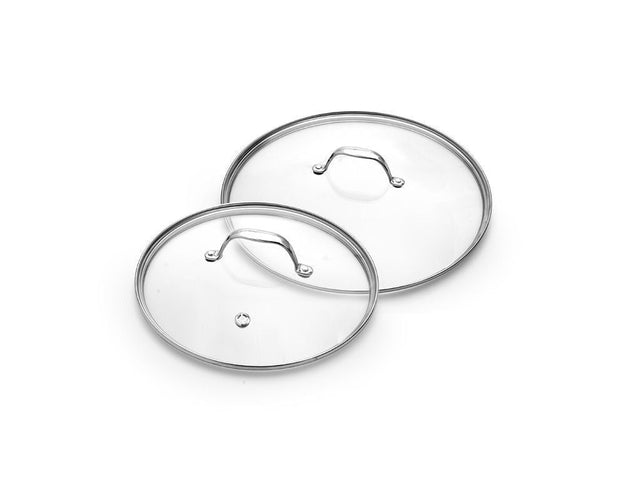SET COPERCHI IN VETRO 26/30 CM – 2 PEZZI - 1