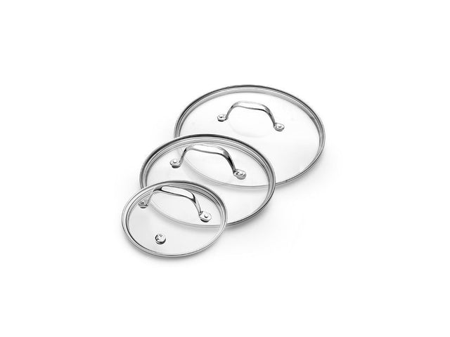 SET COPERCHI IN VETRO 14/20/24 CM – 3 PEZZI - 1