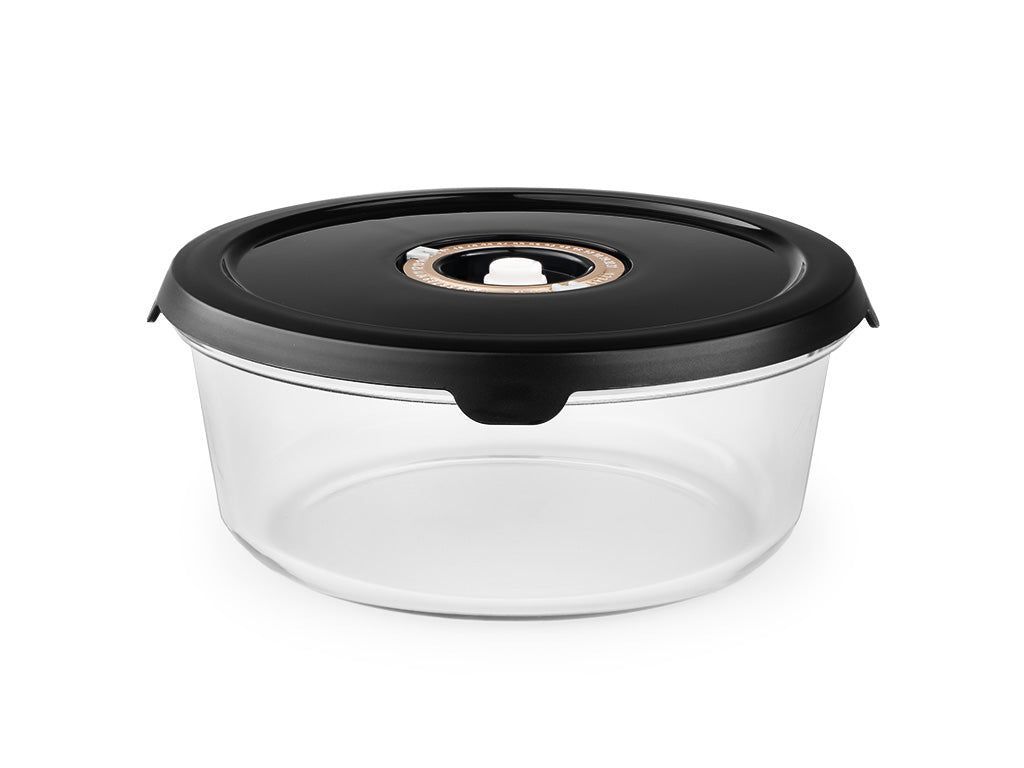 CONTENITORE TONDO IN VETRO SOTTOVUOTO – 1400ML - 1