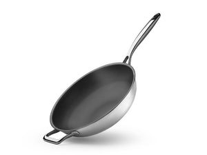 ZERO – WOK ANTIADERENTE NATURALE 30 CM - 1